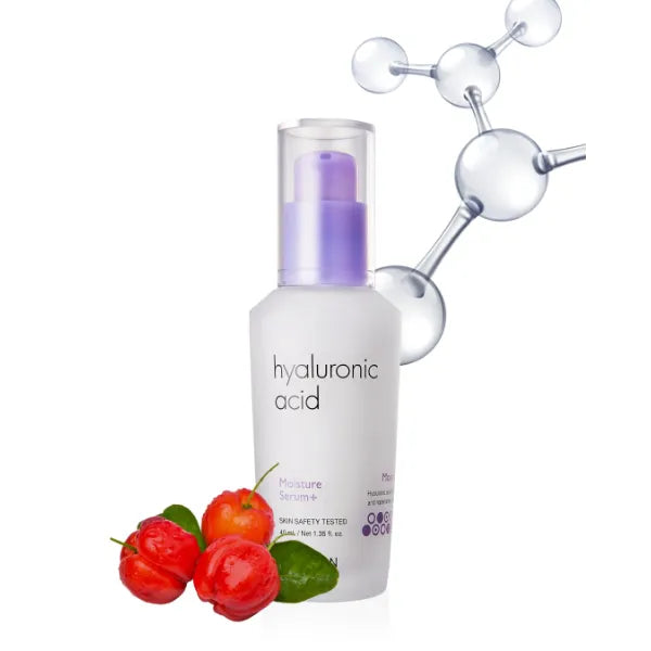 It'S SKIN Hyaluronic Acid Moisture Serum + 1.35 fl. Oz. Vitamin & Mineral Rich Formula Skin Care, Face Serum for Soothing and Firming Face Care Barrier, Korean Skincare