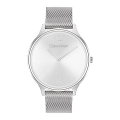 Calvin Klein TIMELESS MESH 38MM Women's Watch, Analog - Silver
