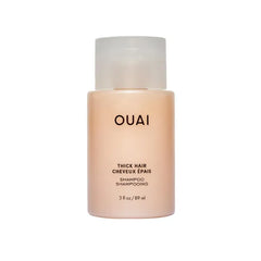 OUAI Thick Shampoo Travel Size - Moisturizing Shampoo with Keratin, Marshmallow Root, Shea Butter, Avocado Oil for Thick Hair - Strengthens & Hydrates - Paraben & Sulfate Free (3 Fl Oz)