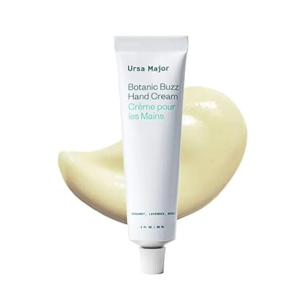 Ursa Major Botanic Buzz Hand Cream Natural Hand Lotion Lightweight, Non Greasy Moisturizer Hydrates and Nourishes Skin Non Toxic 2oz
