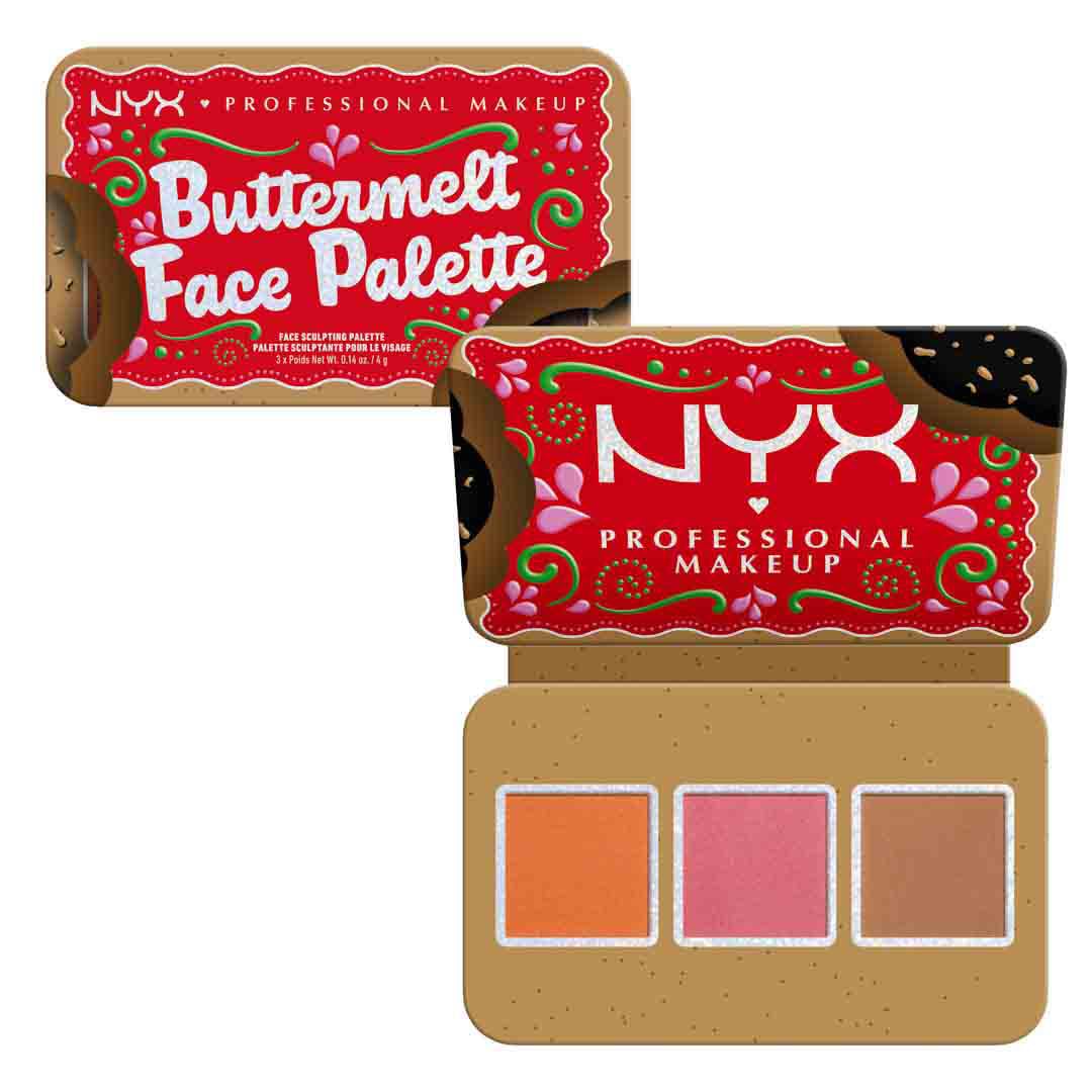 NYX PROFESSIONAL MAKEUP BUTTERMELT FACE PALETTE BLUSH BRONZER DUO LIGHT MEDIUM