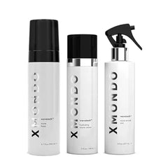 XMONDO Hair Wave Bundle Vegan Formulas with Waveflex Technology, Deep Hydration & Frizz Control, Foam  Hydrating Cream Revival Mist 3pc Set