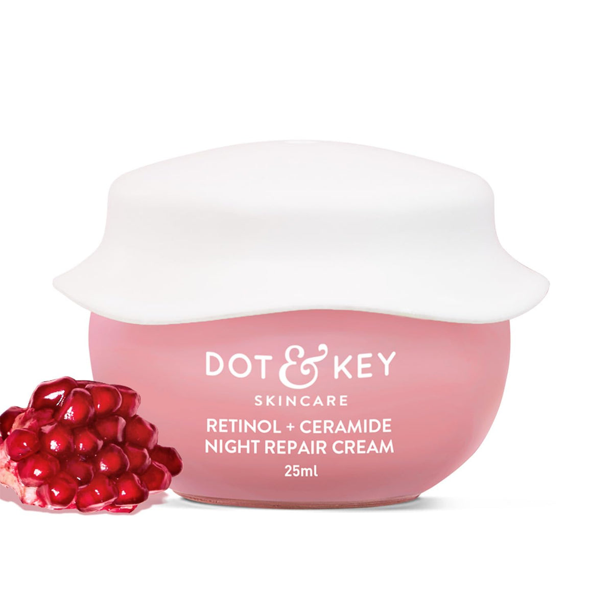 Dot & Key Night Reset Retinol + Ceramide Night Cream | Anti Aging Cream For Women & Men | Reduces Fine Lines & Wrinkles | Oil Free & Non Sticky Moisturizer | For Glowing Youthful Skin | For All Skin