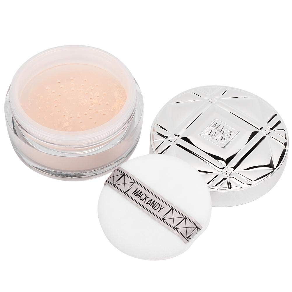 Loose Face Powder, Makeup Finish Powder, Matte Oil Control Loose Powder, Long Lasting Face Cosmetic Powder (Ivory white/24g)