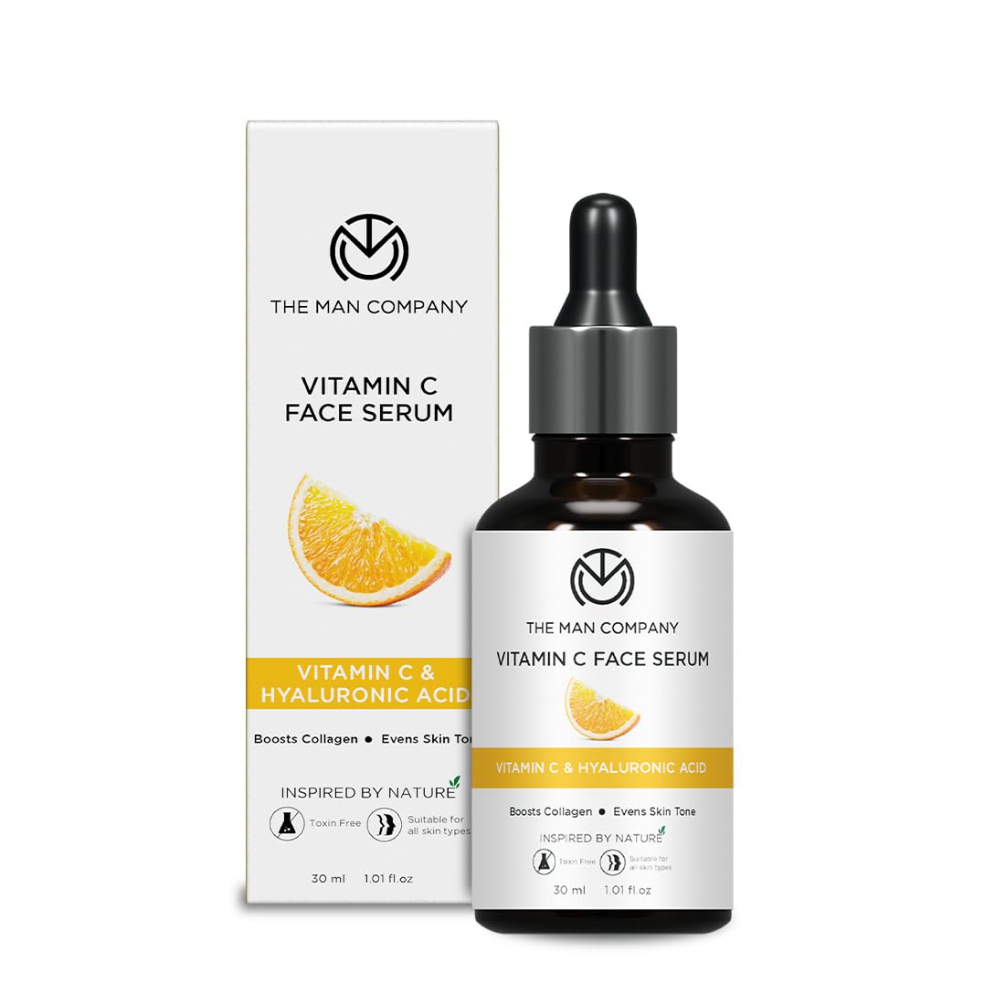 The Man Company 40% Vitamin C Face Serum With Hyaluronic Acid - 30ml
