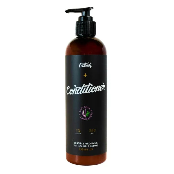 O'Douds Natural Hair Conditioner - Deeply Hydrates Hair & Scalp for All Hair Types - Plant-Based, Sulfate & Paraben Free Conditioner, Lavender & Peppermint, 12 oz.