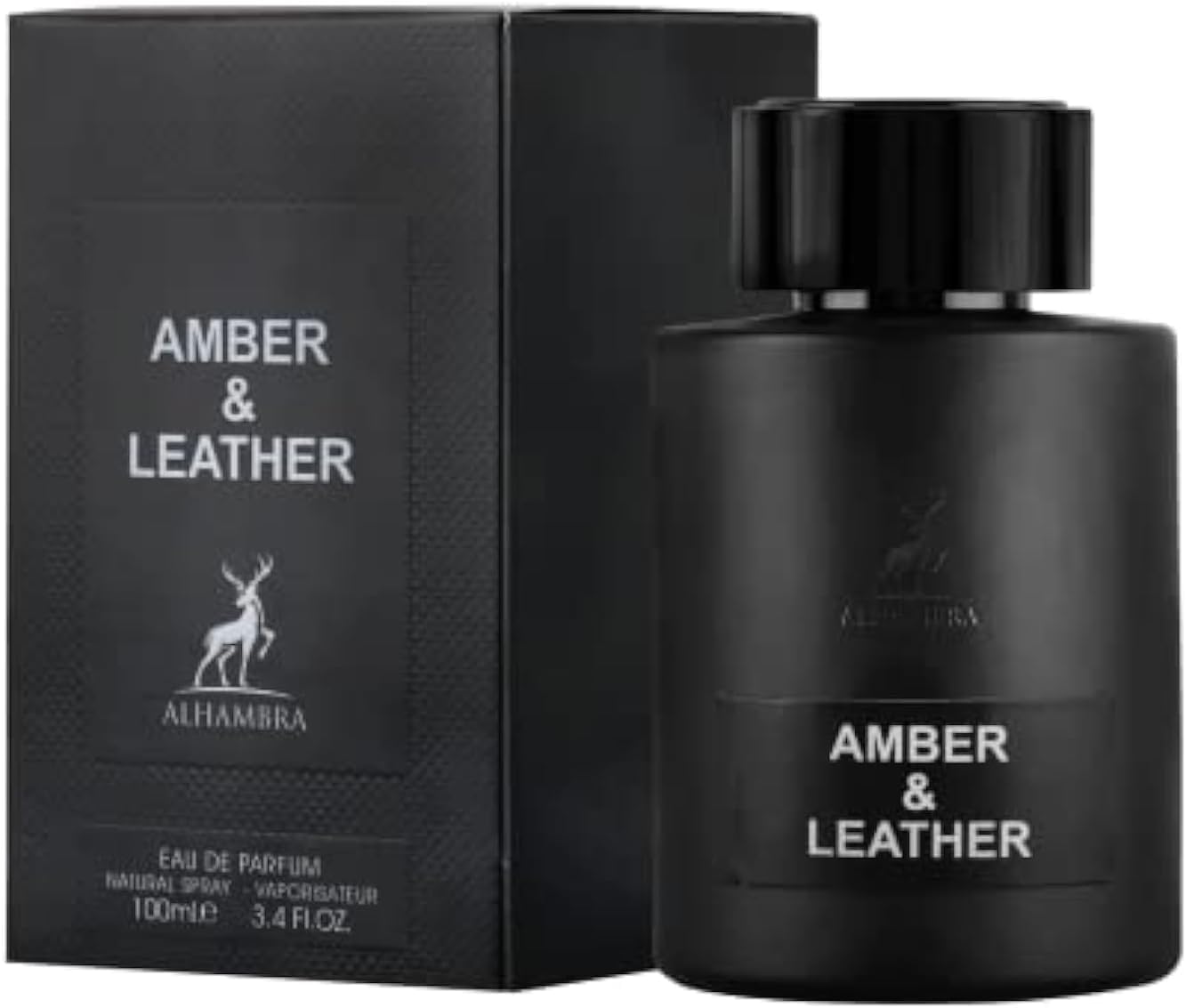 Ard Al Zaffran Amber and Leather Eau De Parfum 100ml by Alhambr with free amber is gres 5ml