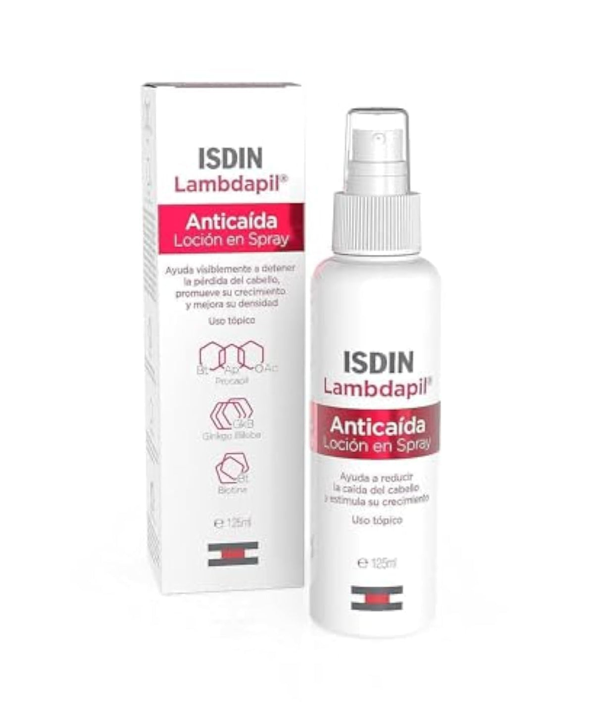 ISDIN Lambdapil Anti-Hair Loss Lotion Spray, Hair Regrowth Treatment- 125ml