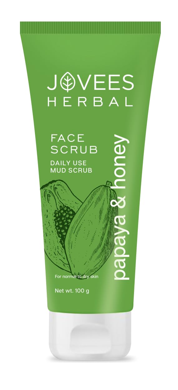 Jovees Papaya & Honey Face Scrub, 100g