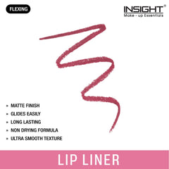 Insight Cosmetics Glide On Lip Liner | One Swipe Smooth Application | Long Lasting Lip Pencil,0.3 gm,20