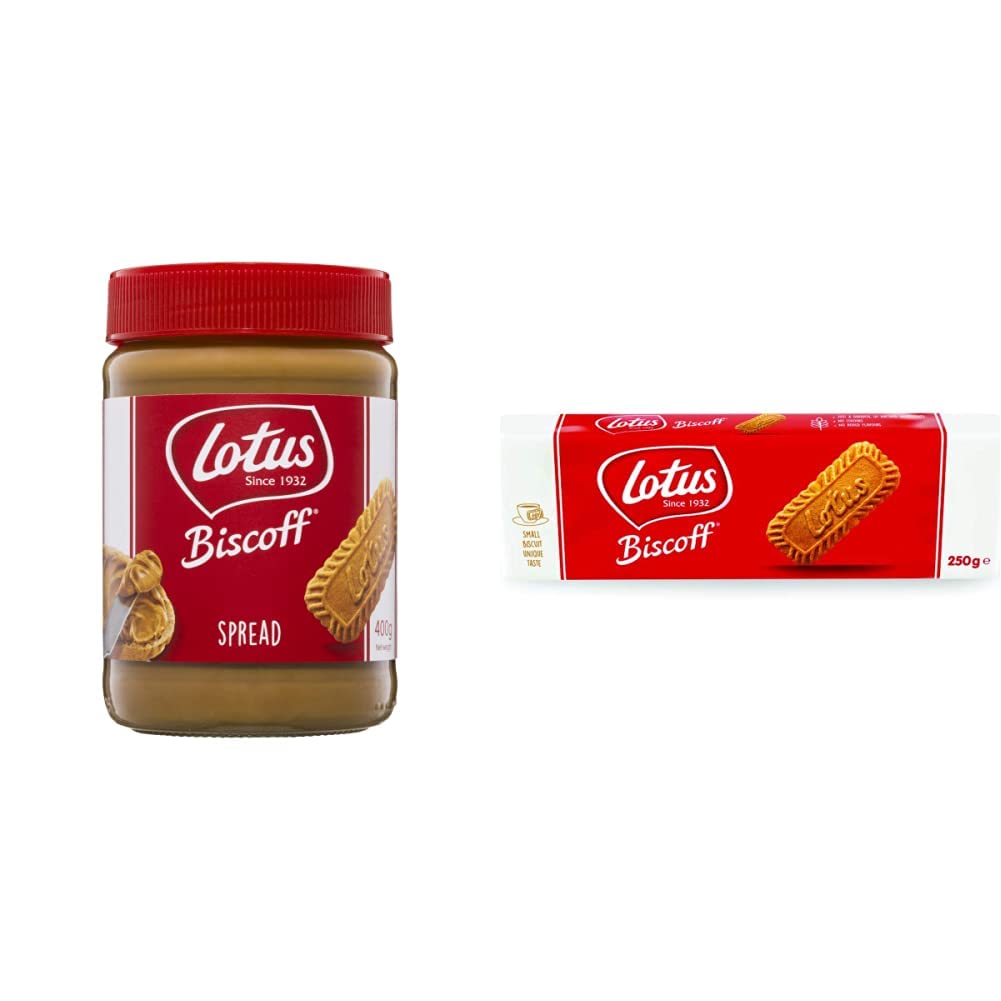 Lotus Biscoff Spread Smooth 400G & Lotus Biscoff Original Caramelized Biscuits 250g