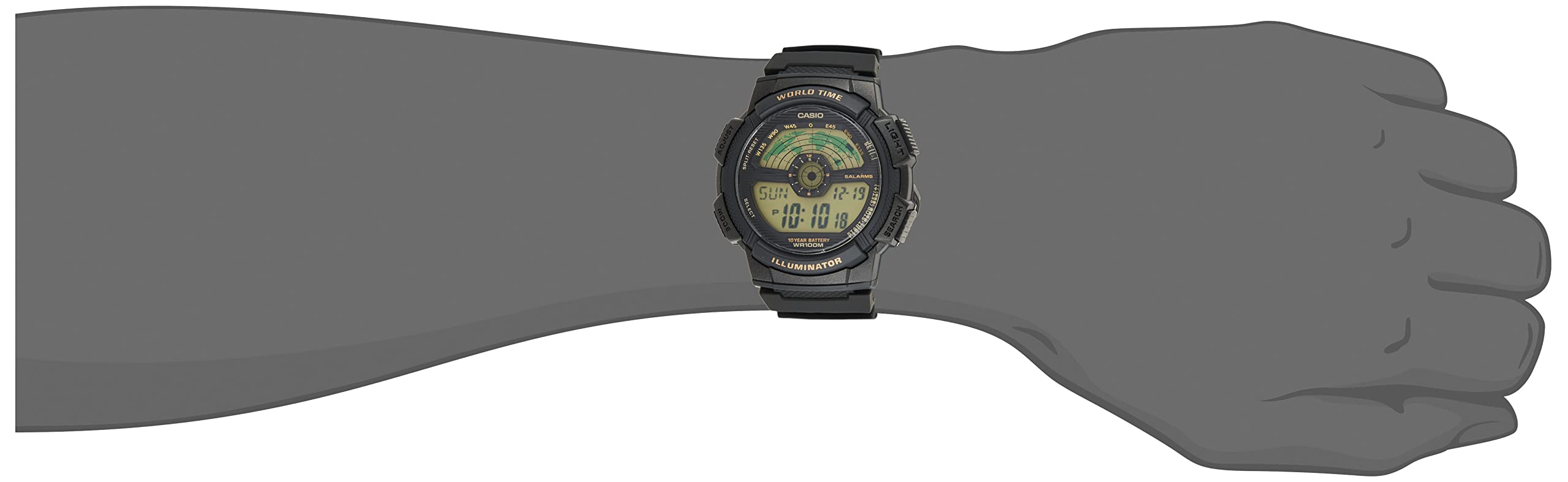 Casio Sport Watch Digital Grey/Black