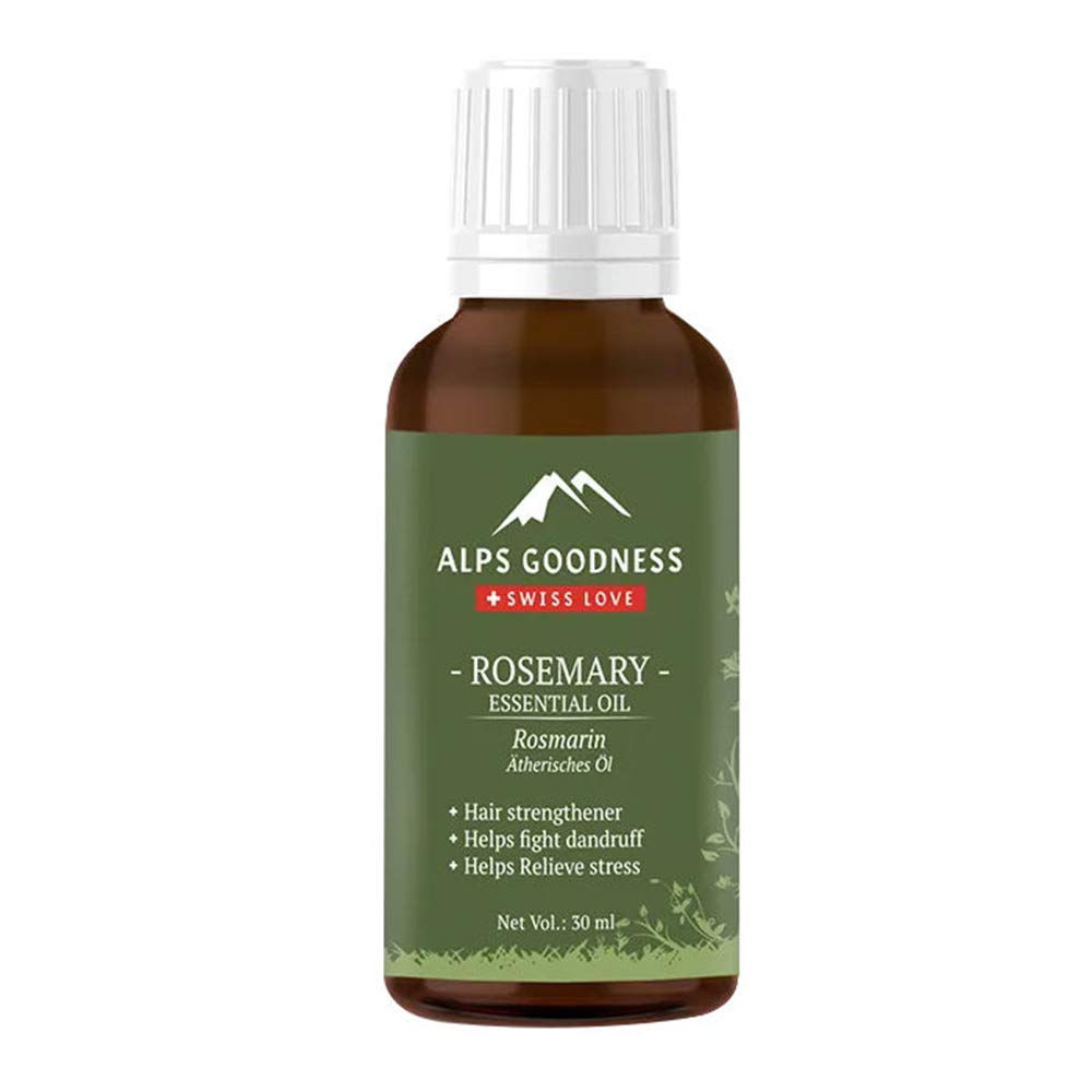 Alps Goodness Rosemary Essential Oil (30ml), Stimulates Hair Growth & Helps in Skin Toning - for Hair & Skin
