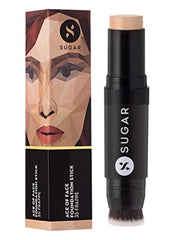 SUGAR Cosmetics Ace Of Face Foundation Stick with In-Built Brush | Lasts 24hrs | Full Coverage Foundation for Women | 12gm - 35 Frappe