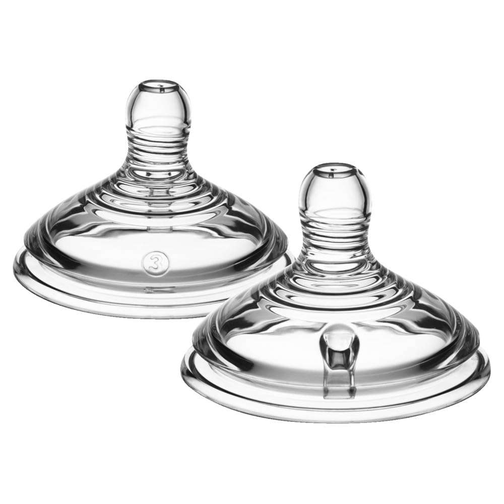 Tommee Tippee Closer To Nature Teats, Fast Flow X 2 Clear, Tt42212442, 6 Month +