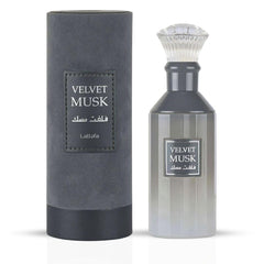 Lattafa Velvet Musk Eau de Parfum Spray Long-Lasting Fragrance for Unisex, 3.4 Ounce / 100 ml
