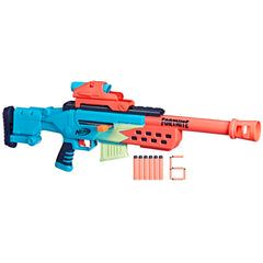 Nerf Fortnite Storm Scout Blaster, Removable Nerf Scope, 6-Dart Clip, 6 Elite Nerf Darts, Bolt Action, Nerf Blaster for Outdoor Games