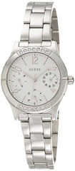 Guess Watch - GW0413L1 - Polished Silver Case With Crystalstal/Sunray White Multifunctions Dial/Polished Silver Bracelet, Silver, bracelet