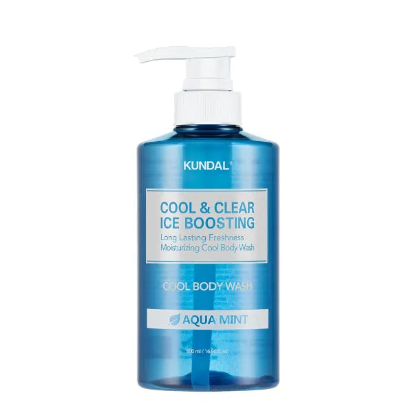 Kundal Cool & Clear Ice Boosting, Cool Body Wash, Aqua Mint, 16.9 fl oz (500 ml)