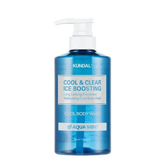 Kundal Cool & Clear Ice Boosting, Cool Body Wash, Aqua Mint, 16.9 fl oz (500 ml)