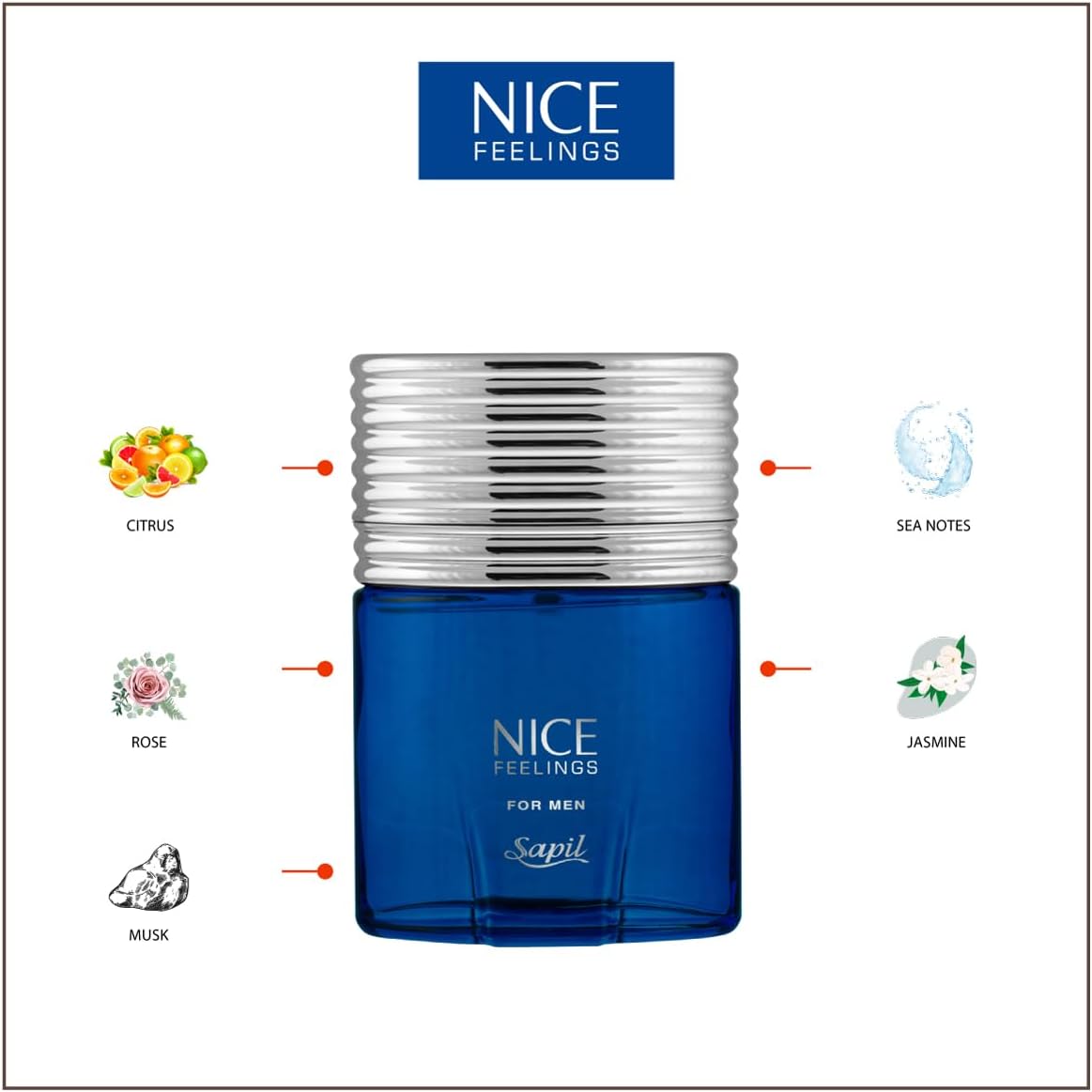 Sapil Nice Feelings for Men Eau De Toilette 75ml