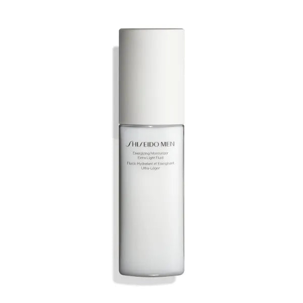 Shiseido Men Energizing Moisturizer Extra Light Fluid 100 mL Reduce the Look of Fine Lines, Dullness & Dry Skin - Non-Greasy, Extra-Light Texture