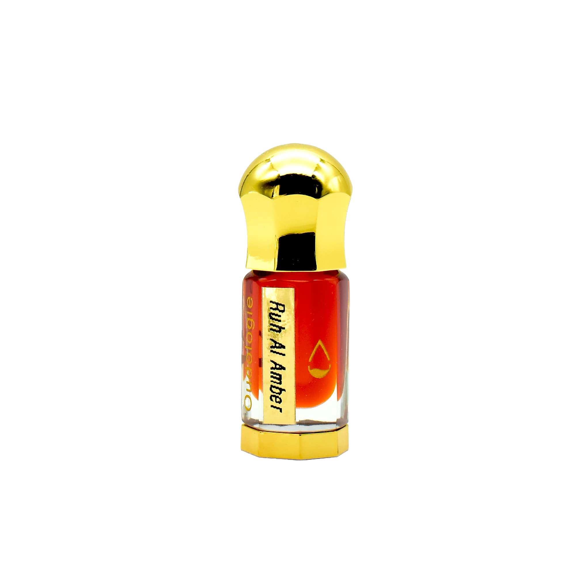 Attar Ruh Al Amber Natural Perfume Oil - Also known as Shamamatul Amber - Indian Traditionally distilled - 3 Grams in Crystal bottle - Alcohol Free