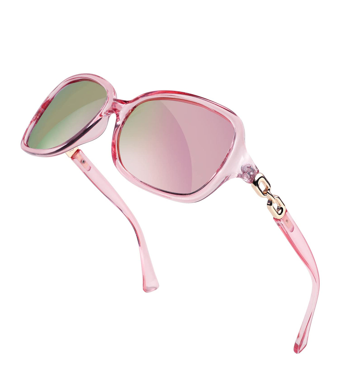 FEISEDY Women Polarized Sunglasses 100% UV400 Vintage Square Sun Glasses Outdoor Driving Fashion Shades for Women B2526
