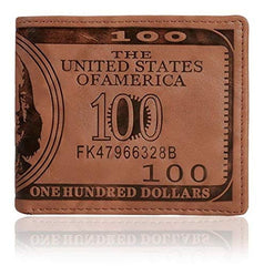 US Dollars Leather Men Wallet