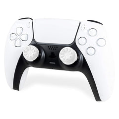 FPS Freek Galaxy White for PlayStation 4 (PS4) and PlayStation 5 (PS5) Performance Thumbsticks, Compatible Controller Grip Performance, Galaxy Themed Thumbstick Covers (1 High-Rise, 1 Mid-Rise, White)