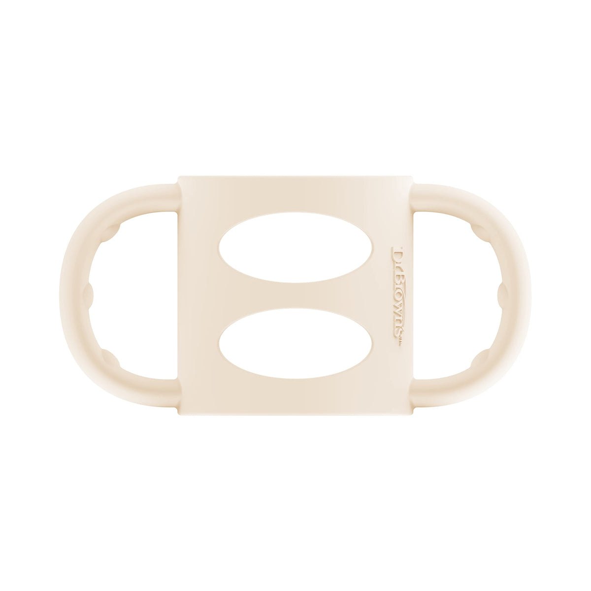 Dr. Brown's Brown s Milestones 100% Silicone Baby Bottle Handles, Narrow, Ecru, 1-Pack
