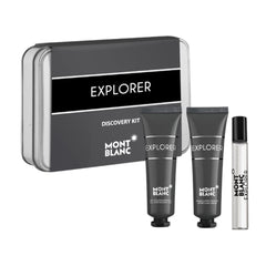 Mont Blanc Explorer Eau De Perfume Spray For Men 3 Pieces Set, 67.5 ml