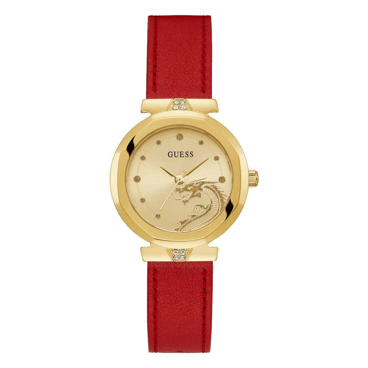 GUESS Women's 34mm Watch - Rose Gold Tone Bracelet Rose Gold Dial Rose Gold Tone Case