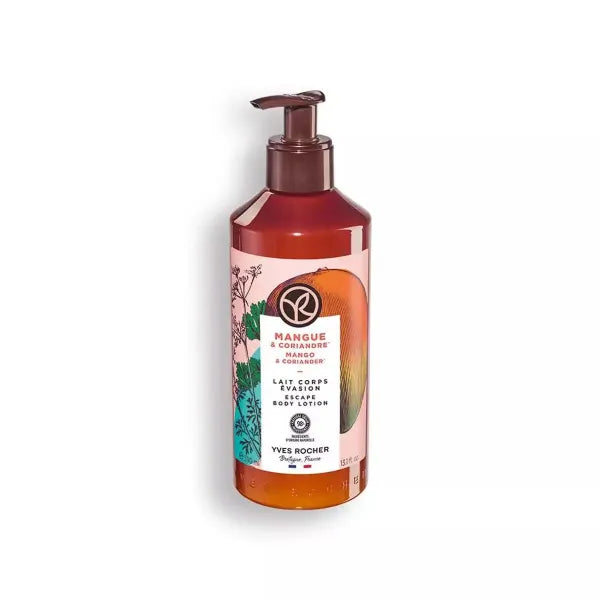 Yves Rocher Mango Coriander Nourishing Sensual Bath & Shower Body Lotion Moisturising Milk 390 ml./13.5 fl.oz
