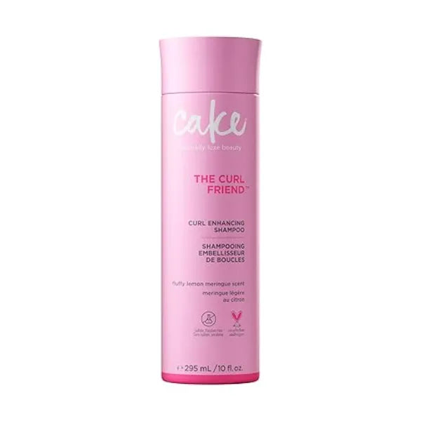 Cake Beauty Curl Shampoo, The Curl Friend Moisturizing & Cleansing Frizz & Humidity Protection Aloe Leaf Juice, Sunflower Seed Oil & Argan Oil For Curly Hair 10 Fl Oz / 295 ml
