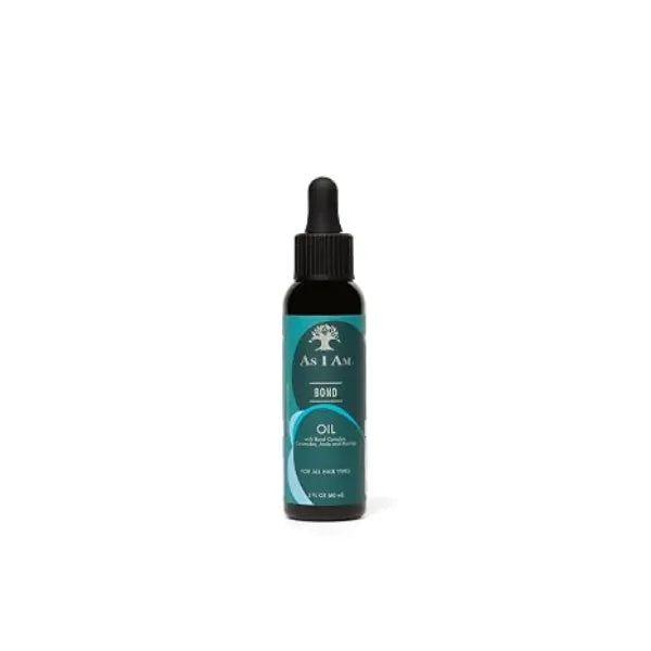 As I Am Bond Oil 2 oz with Moringa, Amla, & Ceramides Hair Repair Treatment For Damaged Hair
