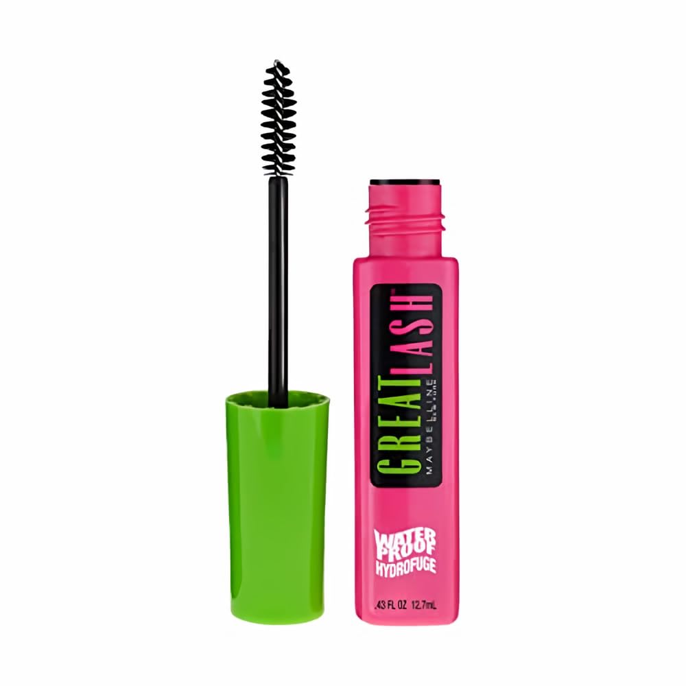 Maybelline Great Lash Waterproof Mascara, Very Black [111], 0.43 oz (Pack of 3)3