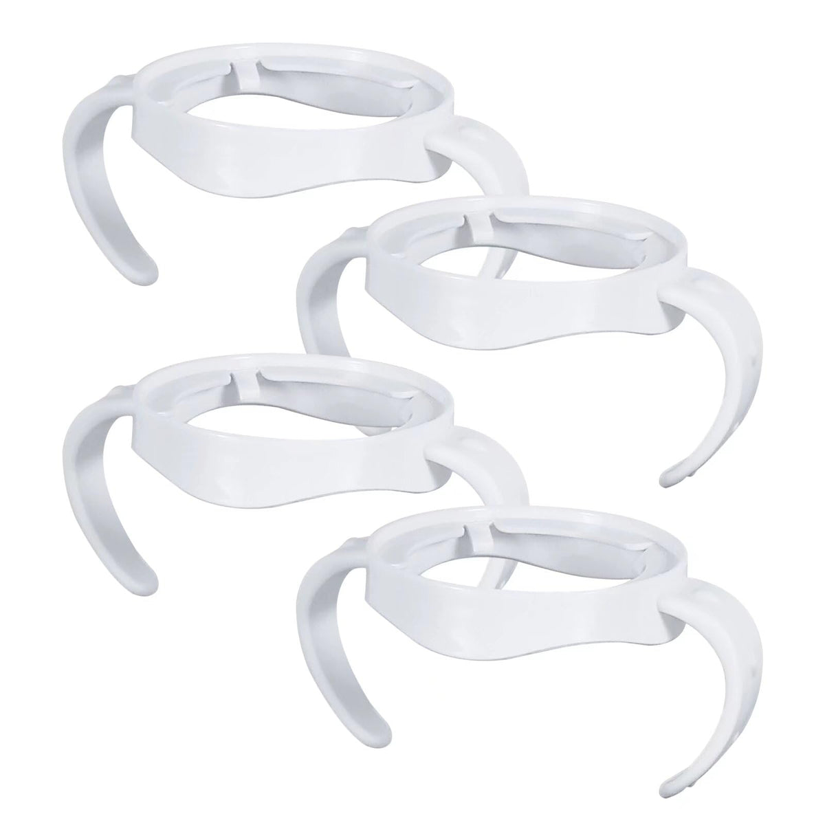 ROPOSY 4 Pack Compatible Baby Bottle Handles for Philips Avent Natural Baby Bottles,Baby Bottle Holder - White