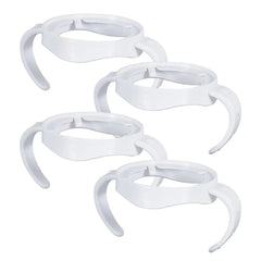 ROPOSY 4 Pack Compatible Baby Bottle Handles for Philips Avent Natural Baby Bottles,Baby Bottle Holder - White