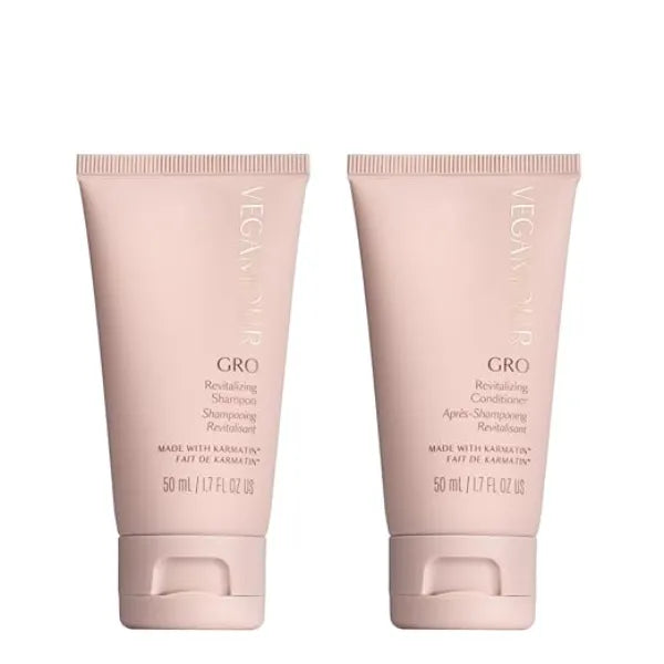 VEGAMOUR GRO Revitalizing Shampoo and Conditioner Duo Kit, Supports Thicker, Fuller Looking Hair, Formulated Without Sulfates for Thinning Hair with Vegan Keratin, Natural Citrus Scent