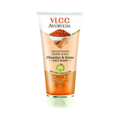 VLCC Ayurvedic Natural Fairness Face Wash, Chandan & Kesar Face, 100 ml