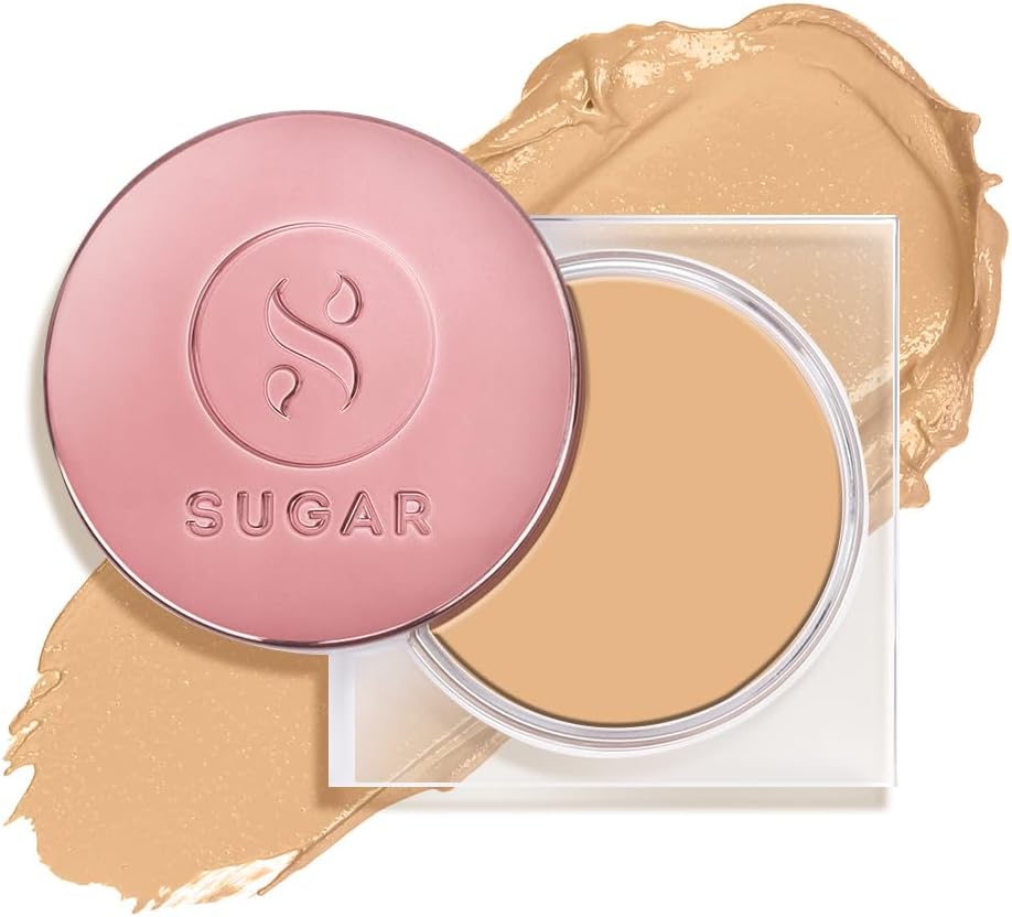 SUGAR Cosmetics Mettle Cream To Powder Foundation | For All Skin,Full Coverage & Matte | 12gm - 32 Cortado (Medium, Golden Undertone)