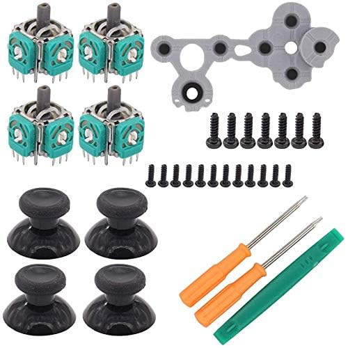 OSHIMA 3D Analog Joystick, Analog 3D Joysticks Replacement,Joystick Thumbstick Replacement Part, Joystick Replacement Sensor Module for XBOX ONE Joystick Thumbstick Controller Accessory Part with Kit