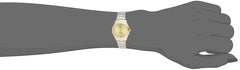 Casio Leather Band Watch Silver/Gold/Gold