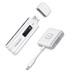 Lemorele P300(TX+USB-C RX) Wireless HDMI Transmitter and Receiver 1080P@60Hz 164FT/50M Range Plug&Play USB-C to HDMI Wireless Extender 2.4/5G Streaming Video&Audio Compatible with Netflix, Prime Video,Hulu etc