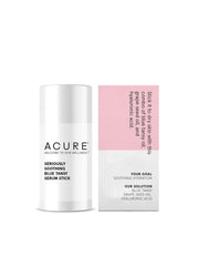 Acure Seriously Soothing Serum Stick 100 Vegan For Dry to Sensitive Skin Blue Tansy Hyaluronic Acid Soothes Hydrates, clear, Unscented, 1 Fl Oz