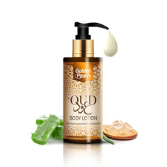 Golden Pearl OUD Lotion 200ml Skin Care Face Moisturizer Body Lotion for Women - Hyaluronic Acid and Aloevera Gel Lotion Non Greasy Face and Body Moisturiser Skin Lotion