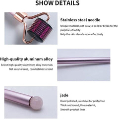 Face Derma Rollers Micro Needle RollersFacial Neck Massager Derma Needling Roller Beauty Skin Care Tool for Muscle Relaxing Face Lifting
