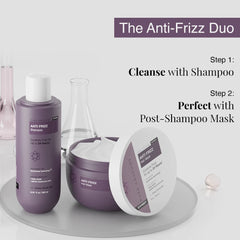 Bare Anatomy Anti Frizz Shampoo, Frizz Control Upto 24 Hrs, Powered By Hyaluronic Acid & Fatty Acids, Smooth, Shiny & Frizz Free Hair, Paraben & Sulphate Free, Women & Men - 250Ml