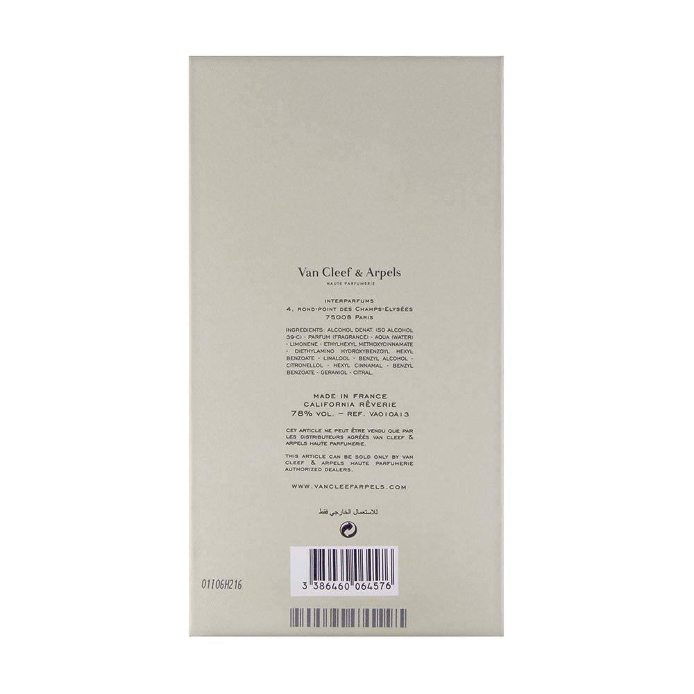 Van Cleef & Arpels Collection Extraordinaire California Reverie Eau De Parfum For Women, 75 ml